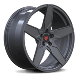 RVRN RV-MS193 Subaru 5 spoke forged wheel in gunmetal finish for WRX performance build