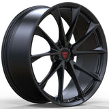 Custom forged multi spoke wheels by RVRN in gunmetal for Porsche performance builds