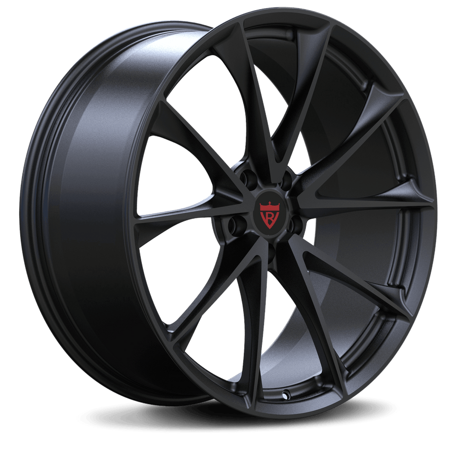 RVRN RV-MS93 forged multi spoke Tesla wheels in gunmetal finish custom design