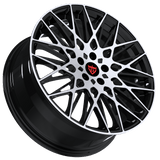 RVRN RV-MT041 forged mesh wheels black polished finish for Toyota aftermarket performance wheels