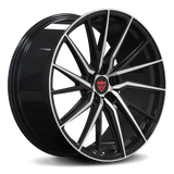 RVRN RV-MT042 Toyota wheels multi spoke forged black with polish finish custom performance wheel
