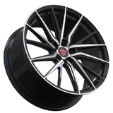 RVRN custom forged Subaru Toyota wheels multi spoke black polished finish aftermarket performance