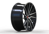 RVRN Toyota Supra forged multi spoke wheels black polished custom performance wheels