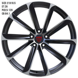 custom tesla forged wheels RV-S2 engineered for load distribution and EV performance lightweight forged monoblock wheels