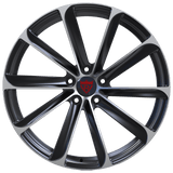 Tesla forged wheels RV-S2 barrel structure aerospace grade 6061-T6 forged aluminum lightweight strength optimization