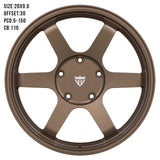 TOYOTA LAND CRUSIER FT275B FORGED ONE PIECE WHEELS SERIES: RV-MT275 