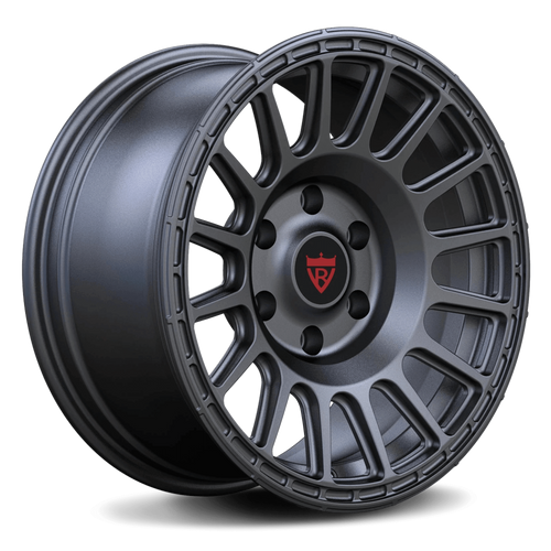 Custom 1 piece forged wheel in black finish, designed for high-performance vehicles and ideal for Toyota truck wheels.